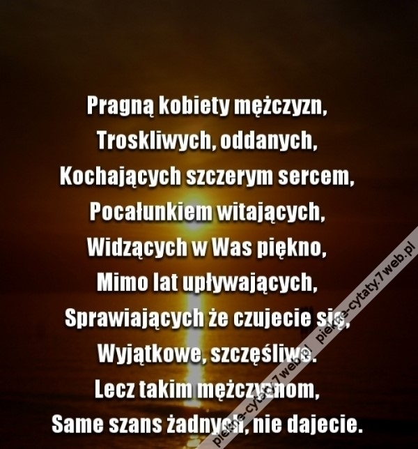 Szans nie dajecie.